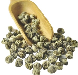 Échantillon gratuit Top Qualité Qu Luo Wang Saveur De Jasmin Rond Perles de Dragon de Thé Avec Bouton Blanc - Product Image 1