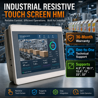 Mochuan - Panel de Control con Pantalla Táctil HMI de 4,3 Pulgadas, Interfaz Hombre-Máquina Industrial RS485