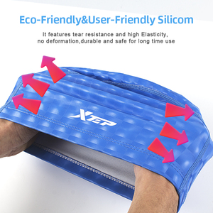 Nouveauté E-commerce : Bonnets <span class=keywords><strong>de</strong></span> bain personnalisés en nylon/polyester pour adultes, écologiques et imperméables, à prix abordable - Product Image 3