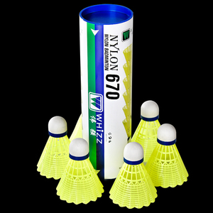 Vendita calda all'ingrosso di buona qualità uso durevole in Nylon Shuttlecock Badminton simile a <span class=keywords><strong>Mavis</strong></span> 350 - Product Image 3