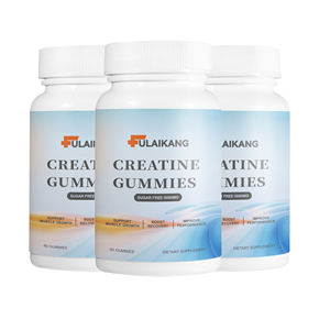 Créatine monohydrate en gommes à marque blanche 5000 mg avec BCAA pour la croissance musculaire, saveurs pêche/framboise/myrtille/orange, énergie - Product Image 1