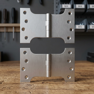 Charnière en laiton Coshik Exports 155 mm x 100 mm, finition nickel satiné, design traditionnel, angle d'ouverture 180°, installation facile pour porte - Product Image 3