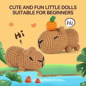 Kit de Ganchillo para Animales Ute, Paquete de Materiales para Amigurumi, Fácil para Principiantes, Muñeco de Mascota Creativo, Decoración de Escritorio - Product Image 2