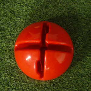 Base de poteau d'agilité à quatre fentes, support de base croisée pour football ou support de cerceau La Hoop, équipement d'entraînement de football pour dix cônes croisés - Product Image 5