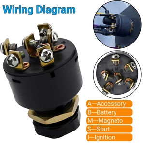 Marine đánh lử<span class=keywords><strong>a</strong></span> khởi động chính chuyển đổi cho Johnson Evinrude đẩy để Choke inboard phí<span class=keywords><strong>a</strong></span> ngoài, thuyền đánh lử<span class=keywords><strong>a</strong></span> chuyển đổi quay với 2 phím - Product Image 5