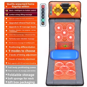 Colchón de Masaje Inteligente <span class=keywords><strong>para</strong></span> Cuello, Espalda y Cuerpo, Multifuncional, Eléctrico, <span class=keywords><strong>para</strong></span> el Hogar, con Función Musical - Product Image 5