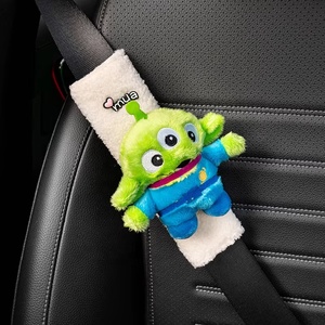 Protector de Cinturón de Seguridad para Asiento de <span class=keywords><strong>Coche</strong></span>, Diseño de Peluche de Conejo y Oso, para Mujer, Accesorios Interiores Decorativos - Product Image 5