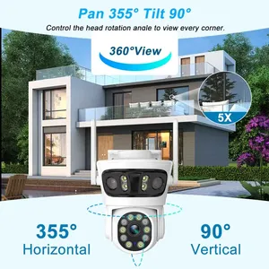 <span class=keywords><strong>Sistema</strong></span> <span class=keywords><strong>de</strong></span> Alarma Tuya con Cámara IP PTZ WiFi <span class=keywords><strong>de</strong></span> 3 Lentes <span class=keywords><strong>y</strong></span> 3 Pantallas, Compatible con OEM ODM - Product Image 5
