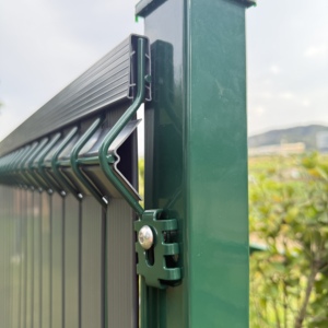 Kit de panneaux de clôture 3D incurvés en PVC <span class=keywords><strong>rigide</strong></span> à lattes verticales pour <span class=keywords><strong>occultation</strong></span> et intimité - Product Image 6