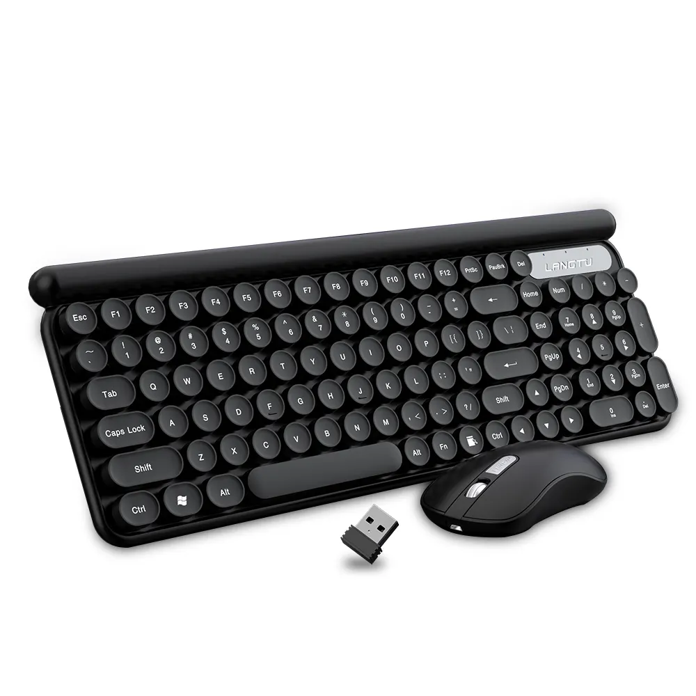 Computer Gaming Accessories Ultra Slim Silent Key 2.4G Wireless Keyboard And Mouse Combo