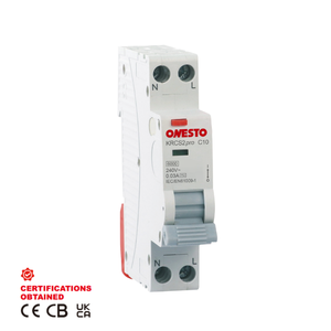 Interruptor Diferencial <span class=keywords><strong>ONESTO</strong></span> 1P+N RCBO de 18 mm, Interruptor de Corriente Residual de 10 mA, 30 mA, 40 A, Interruptor RCCB - Product Image 1