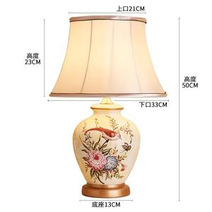 European Style Simple Modern Warm Creative Romantic Bedside Lamp Bedroom American Style Bedside Table AC Power Dimmable Night - Product Image 4