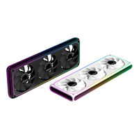 Ventilateur de radiateur AntarcChill 360, lot de 3, ventilateur de boîtier PWM 120 mm avec écran numérique d'affichage du régime, haut débit d'air, faible bruit pour PC de jeu et refroidissement liquide