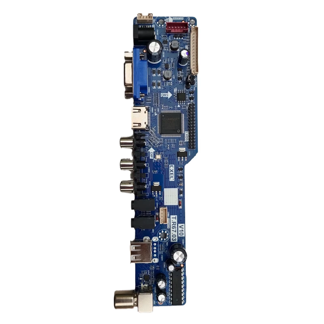 Small LCD TV general motherboard T.R67.03 screen power supply 3.3V5V12V remote control switching software
