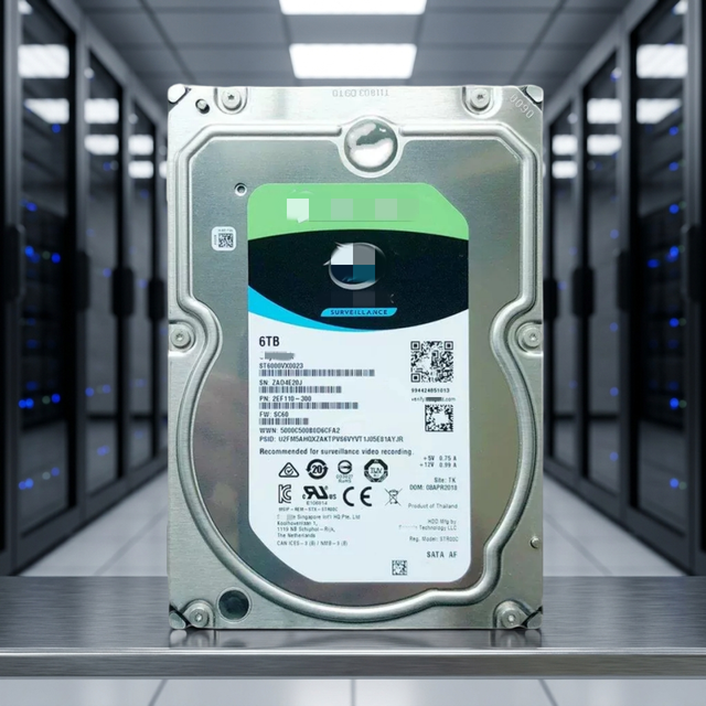 ST6000VX0023 6TB SATA 6Gb/s 7200 RPM 256MB 512e 3.5inch HDD Hard Disk Drive for CCTV NVR DVR Video Recording