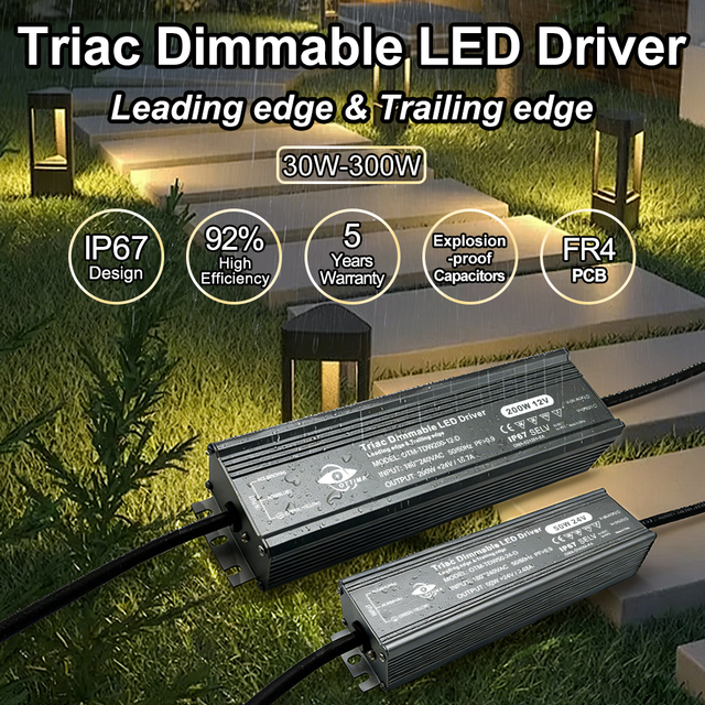 UL ETL SAA CE 12V 24V DC LED Power Supply Transformer 30W 50W 60W 100W 150W 300W 320W 400W 600W Triac Dimmable LED Driver