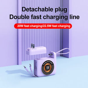 Hızlı şarj <span class=keywords><strong>Mini</strong></span> 15000mah dahili kablolar taşınabilir şarj manyetik Powerbanks çok fonksiyonlu 15000mah manyetik güç bankası - Product Image 4