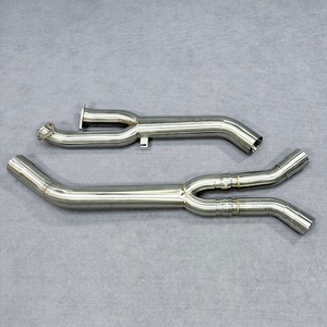 Nuevo Tubo de Escape Central Meizhou RD Tipo Y de Acero Inoxidable 304 con Acabado Cepillado de 1.5mm de Espesor para M2 G87 S58B30A Recto Simple - Product Image 4