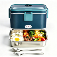 CE ROSH Tragbarer Beheizter Speisenwärmer Elektrische Lunchbox Dual-Use 12V 24V 110V 220V Auto LKW Haushalt Selbsterhitzende Lunchbox