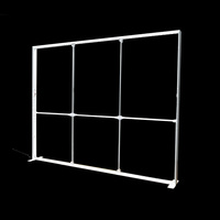 Publicité d'intérieur moderne rétroéclairé par LED cadre en PVC blanc sur pied boîte à lumière en tissu textile rectangle de 120mm d'épaisseur écologique