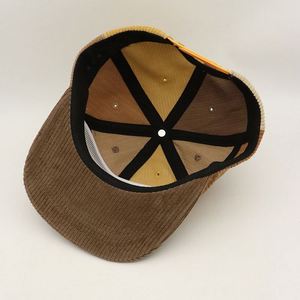 Gorra Snapback con logotipo bordado personalizado de alta calidad, gorra Snapback de moda con hebilla ajustable de pana no estructurada - Product Image 6