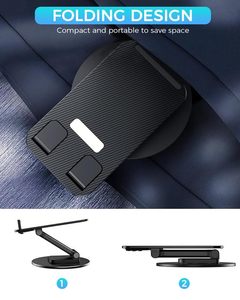 Support de téléphone portable NOVISON réglable en hauteur, en aluminium, rotatif à 360°, portable et flexible, pour bureau et lit, compatible avec - Product Image 3