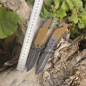 สแตนเลสหิน Washblade ตั้งแคมป์เดินป่าตกปลากระเป๋า <span class=keywords><strong>Jackknife</strong></span> พร้อมที่จับ G10 - Product Image 2