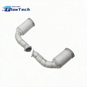 Tuyau d'échappement de haute qualité en acier inoxydable 304 pour Lamborghini Urus 4.0L V8 Twin Turbo Racing, mise à niveau de l'échappement avec bouclier thermique - Product Image 3