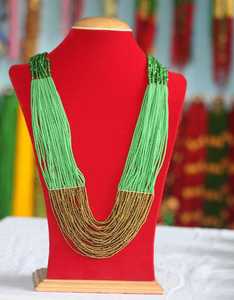 Colliers de fleurs en perles de verre sur mesure, style ethnique, chaîne de pull, couleurs vibrantes, brillance élégante pour les fêtes féminines - Product Image 5