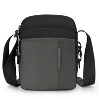 Mochila cruzada impermeable de nailon a la moda para hombre con logotipo personalizado, bandolera para estudiantes de exterior de tamaño pequeño