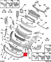 Peugeot 3008 4008 5008 Bande de garniture inférieure pour feux de jour en plastique ABS, pièce décorative de remplacement, OE 9836826777 9836826677