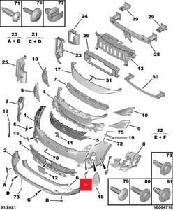 Adatto per <span class=keywords><strong>Peugeot</strong></span> 3008, 4008, 5008, striscia decorativa inferiore per luci diurne, codice 9836826777 9836826677 1675868180 - Product Image 6