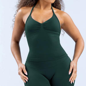 CIYING بالجملة جديد سكونش النساء تجريب اليوغا تانك الأعلى سترة شعار مخصص سلس الرسن أعلى - Product Image 3