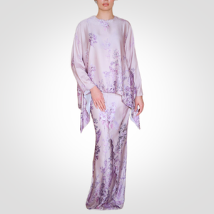 SIPO Eid Baju Raya Malaysia Musulman Women Crepe Embroidery Printed Floral <strong>Flare</strong> Cutting Dresses Modern Baju Kurung - Product Image 5