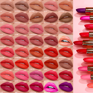 Custom Cosmetics Makeup Pigmented Cream Lip Stick Waterproof Vegan Private Label Magnetic Long Lasting Nude <strong>Matte</strong> <strong>Lipstick</strong> - Product Image 3