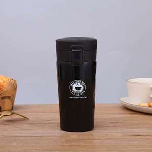 Gobelet isotherme en acier inoxydable avec couvercle pop-up pratique - Product Image 4