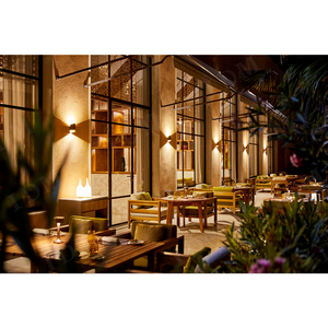 Ensemble de meubles de restaurant d'hôtel commercial en bois massif de conception moderne sélectionné 5 étoiles, personnalisé par <span class=keywords><strong>IDM</strong></span> Factory, table à manger de luxe - Product Image 6