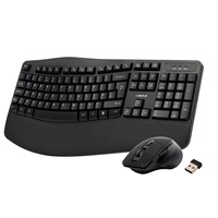 Juego de Teclado y Ratón Inalámbricos 2.4g OEM ODM, Ultrafinos, Resistentes al Agua, 105 Teclas, USB, para Oficina o Juegos