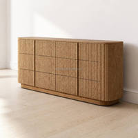 Commode à 6 tiroirs en chêne massif moderne de luxe MYHOME, prix d'usine en gros, meubles de chambre à coucher