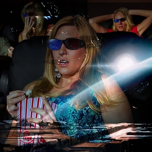 LEDプロジェクター映画ゲームDVDパースペクティブ用ブラックフレームレッドブルーシアンアナグリフ格安3Dメガネの表示 - Product Image 5