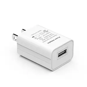High Quality US Dedicated ABS Black White 5V 1A USB Port Wall Charger for Mobile Phone