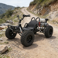 Kart tout-terrain à essence toutes saisons, kart de course à quatre roues durable avec cadre antirouille pour toutes les saisons