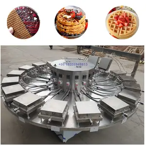 Automatische Doorlopende Wafelbekermachine Voor Wafelmakers Stroopwafel Machine