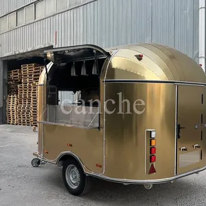 Carrito de Comida Rápida de Acero Inoxidable para Pizza, Remolque Móvil Personalizado para Venta Ambulante - Product Image 1