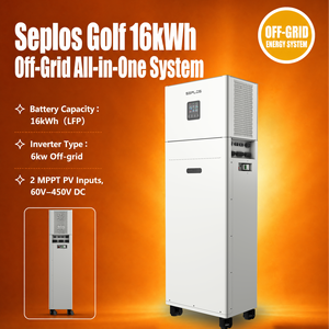 แบตเตอรี่ลิเธียมแรงดันต่ำ Seplos GOLF-R016P006-N 16kWh 51.2V 314Ah 8000 รอบการใช้งาน สำหรับระบบโซลาร์บ้าน พร้อมแบตเตอรี่ LiFePO4 รุ่น GOLF-R016P006-N - Product Image 1