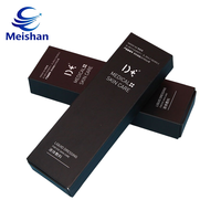 Boîte d'emballage en papier personnalisée Meishan avec logo pour petites entreprises, impression personnalisée de gloss à lèvres, gaufrage, pelliculage mat