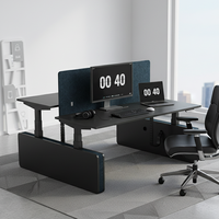Escritorio Elevable Ergonómico Moderno y Personalizable, Marco Estable, Silencioso, para Oficina en Casa, Altura Ajustable, Eléctrico, para Trabajar de Pie o Sentado