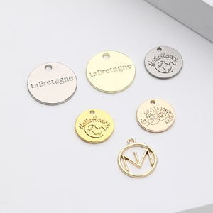 Etiqueta Metálica Personalizable, Ecológica, Cortada con Láser, Redonda, Plateada, con Logotipo en Oro o <span class=keywords><strong>Plata</strong></span> para Bolsas y <span class=keywords><strong>Ropa</strong></span> - Product Image 2