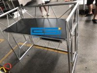 ESI-Mobile Cabine de DJ pliante en aluminium 1/3 Table à treillis sur mesure Table de DJ Stand de DJ pour événement