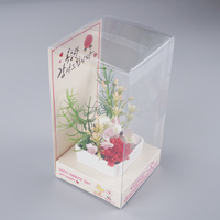 Boîtes cadeaux transparentes pliables en PVC PET plastique jetables personnalisées avec insert en plateau en papier
